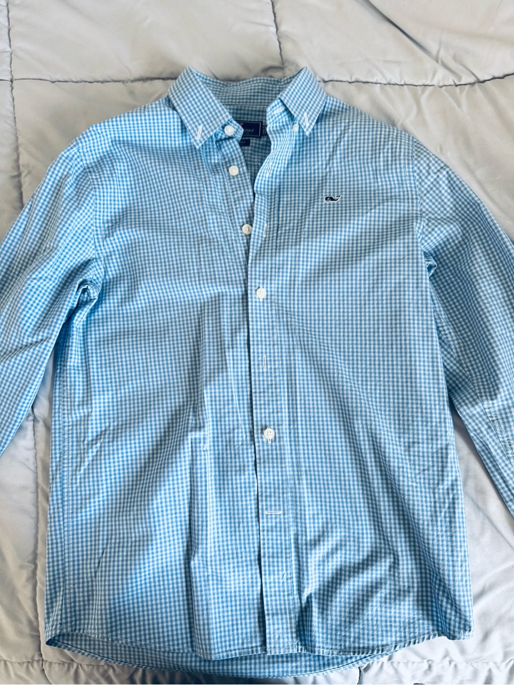 Light Blue vineyard vines boys Button-Down Shirt